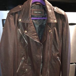 100% genuine leather motorcycle jacket